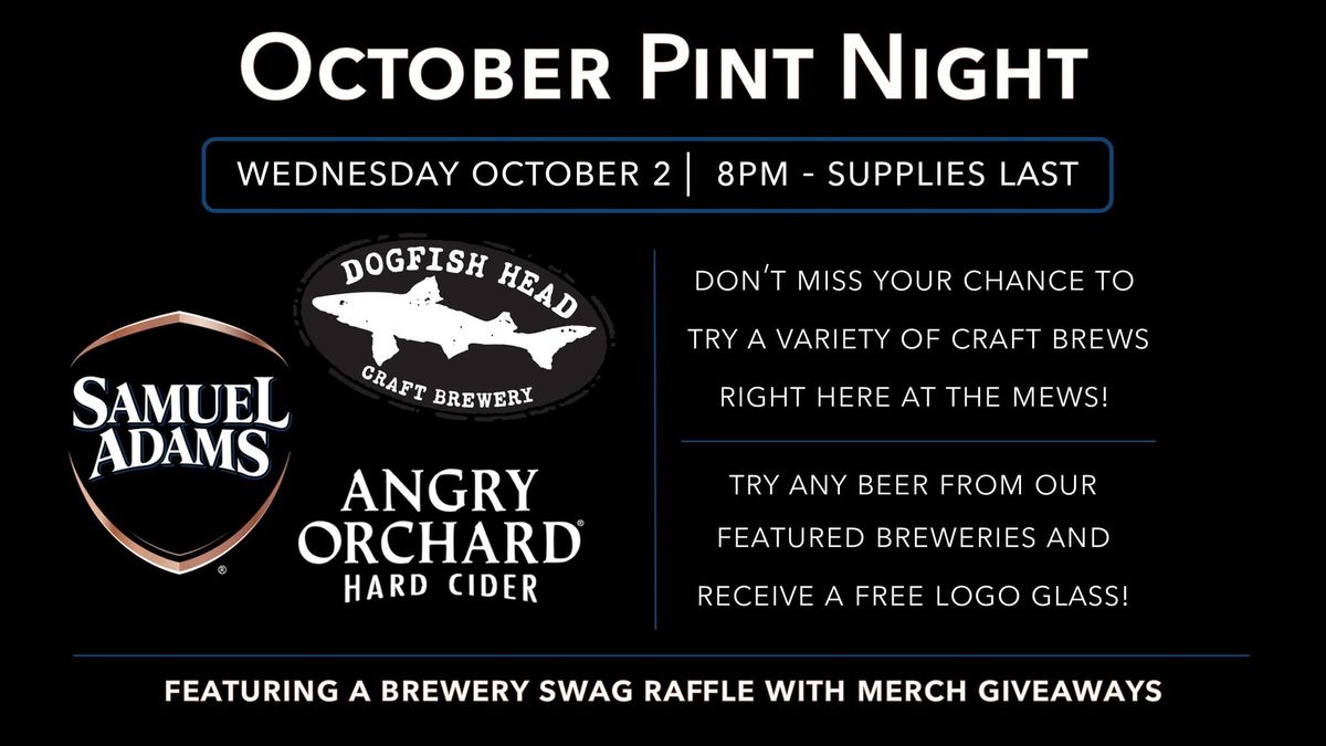 October Pint Night