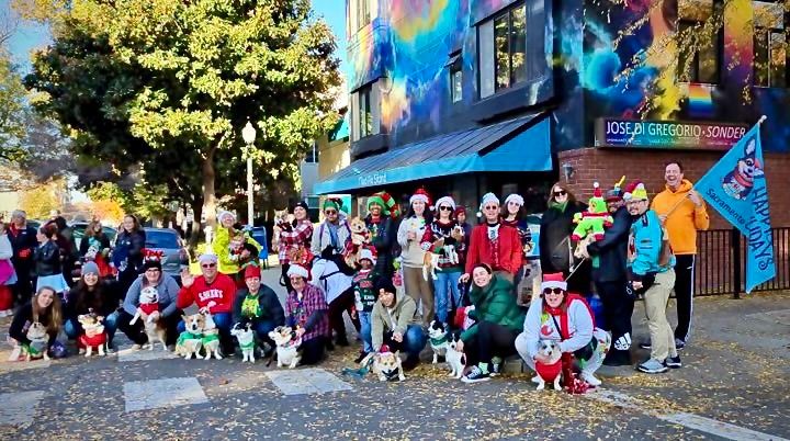 \ud83c\udf85\ud83c\udffb Sacramento Santa Parade \ud83c\udf85\ud83c\udffb SCP Corgis