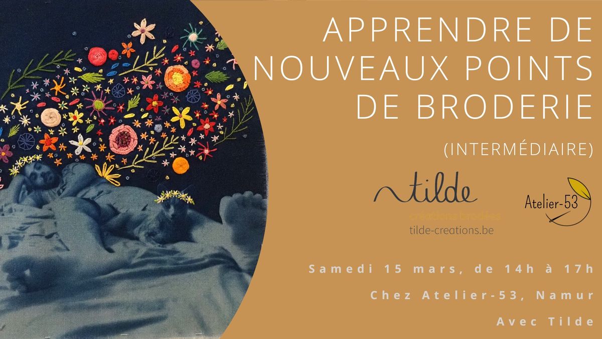 Atelier | Apprendre de nouveaux points de broderie