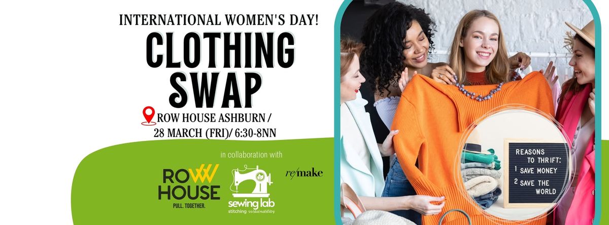 WOMEN'S CLOTHING SWAP - ROW HOUSE ASHBURN