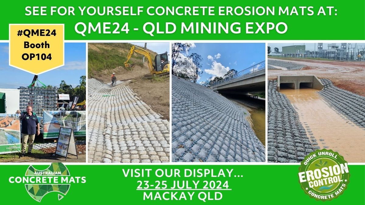 Concrete Erosion Mats at QME Mining & Engineering Expo