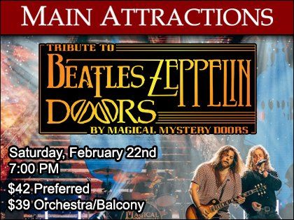 Magical Mystery Doors \u2013 Tribute to Beatles, Zeppelin, Doors