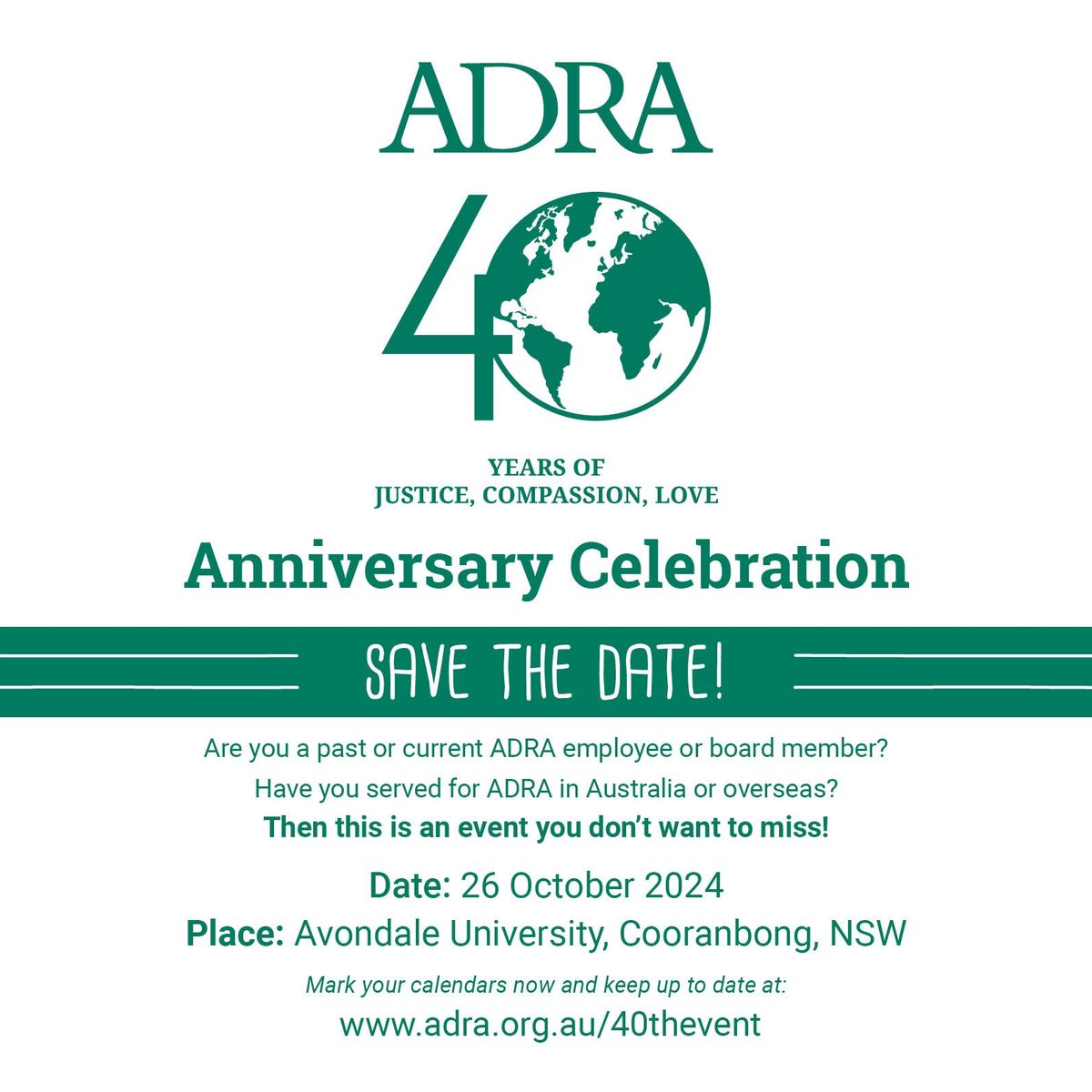 ADRA 40th Anniversary Celebration