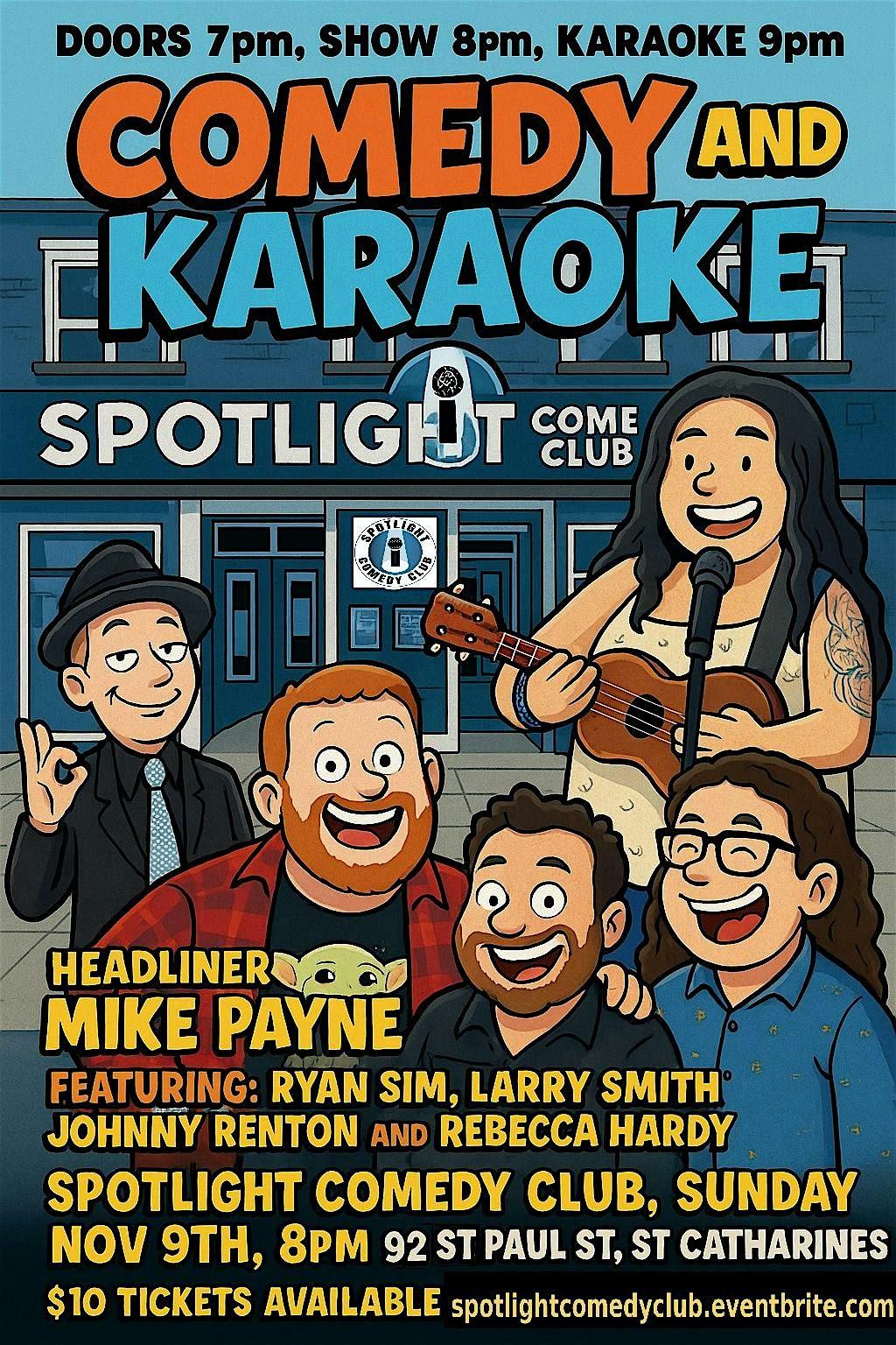 Comedy and Karaoke at Spotlight Comedy Club - Sunday Fundays!