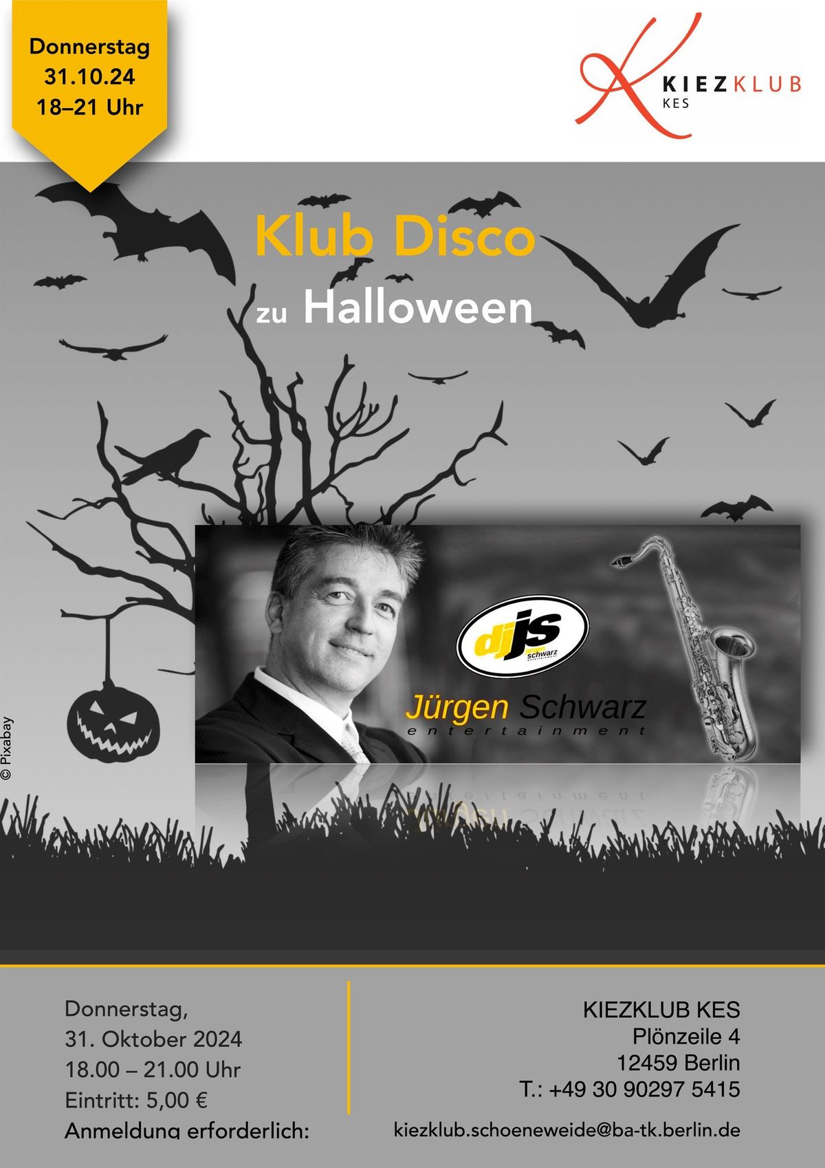 Klub Disco zu Halloween