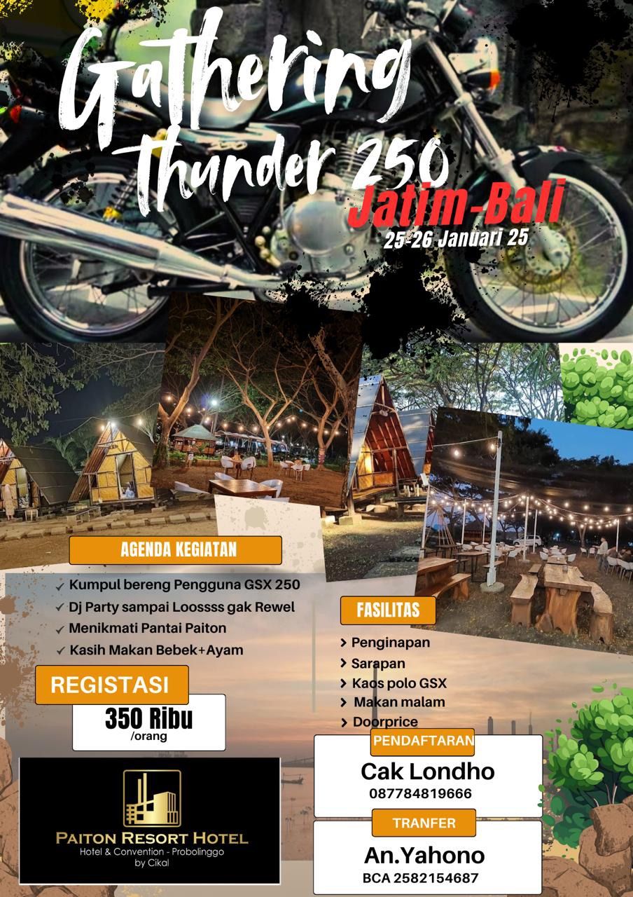 Gathering Suzuki thunder 250 Jabal 