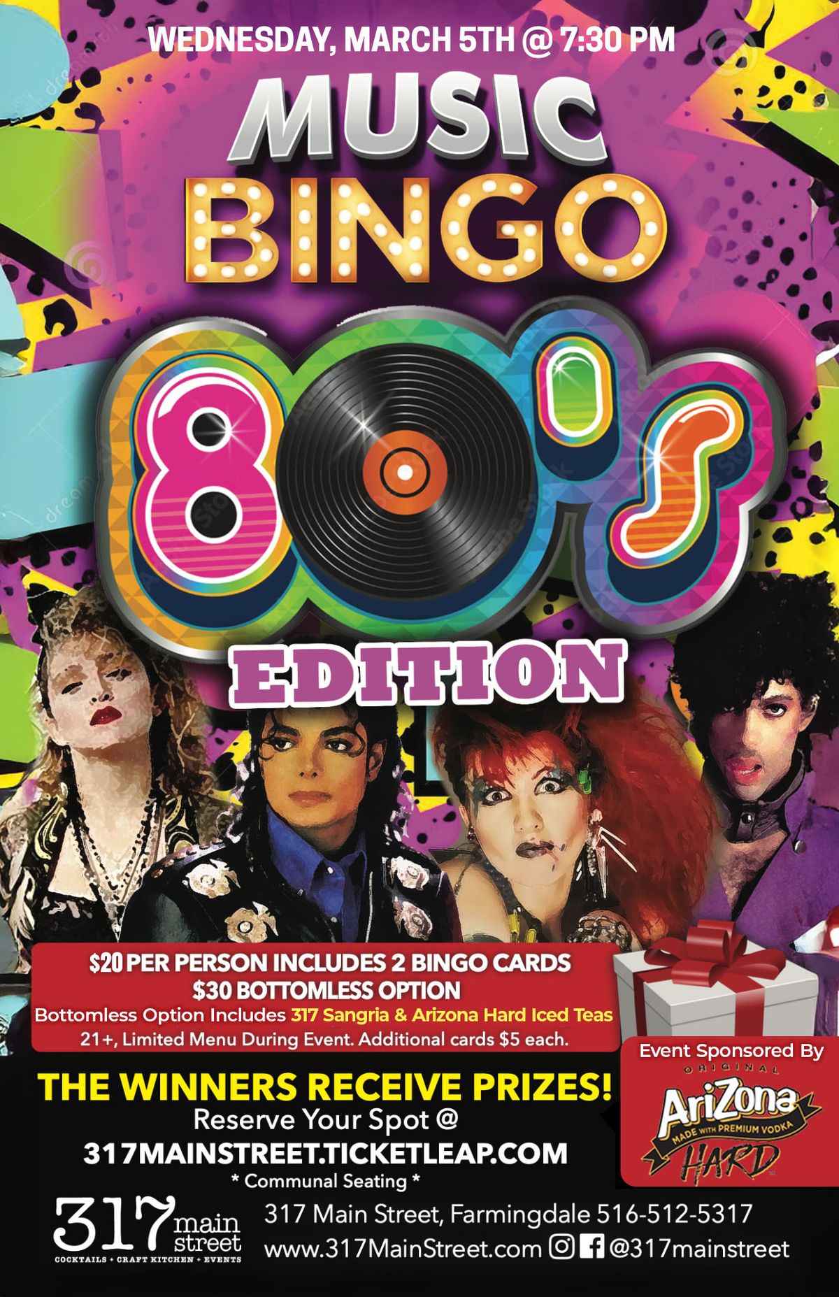 80's Music Bingo