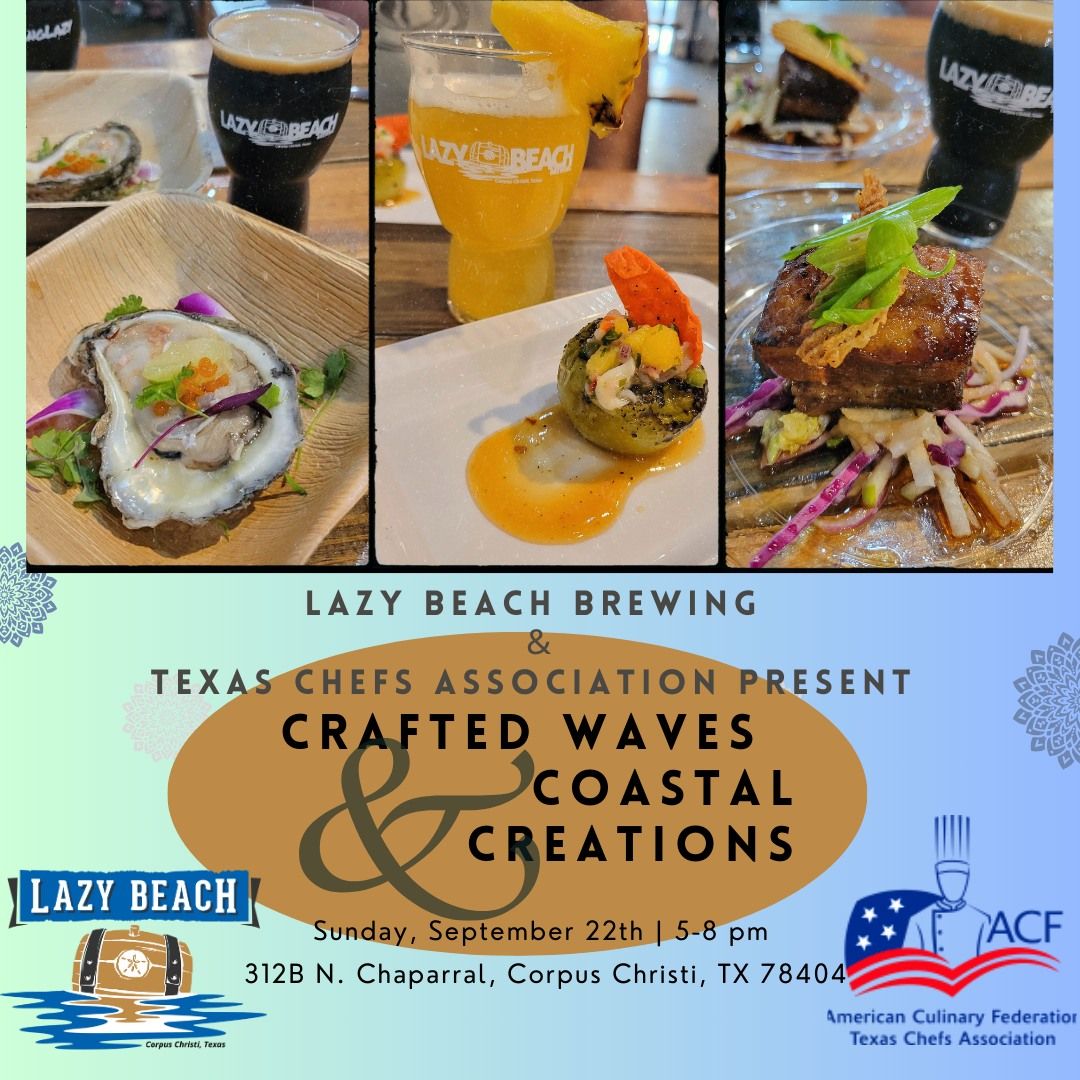 Crafted Waves & Coastal Creations Beer and Food Pairing - Lazy Beach Downtown 