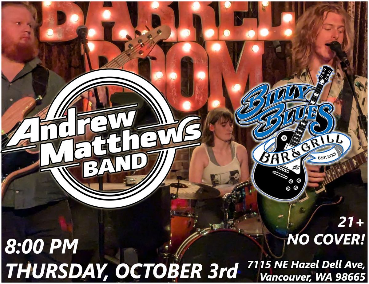 Andrew Matthews Band debut at Billy Blues!