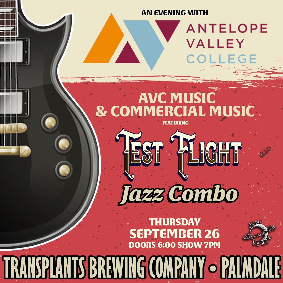 An Evening with Antelope Valley College Music featuring Test Flight & Jazz Combo