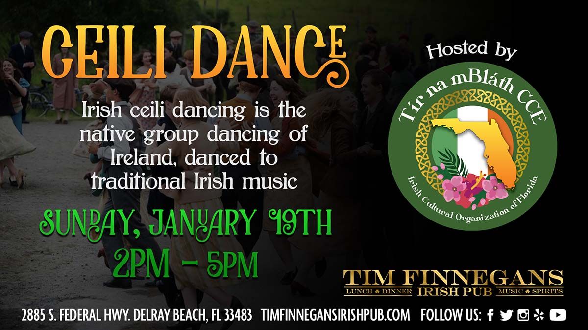 Ceili dance \u2013 Hosted by Tir na mBlath at Tim Finnegans