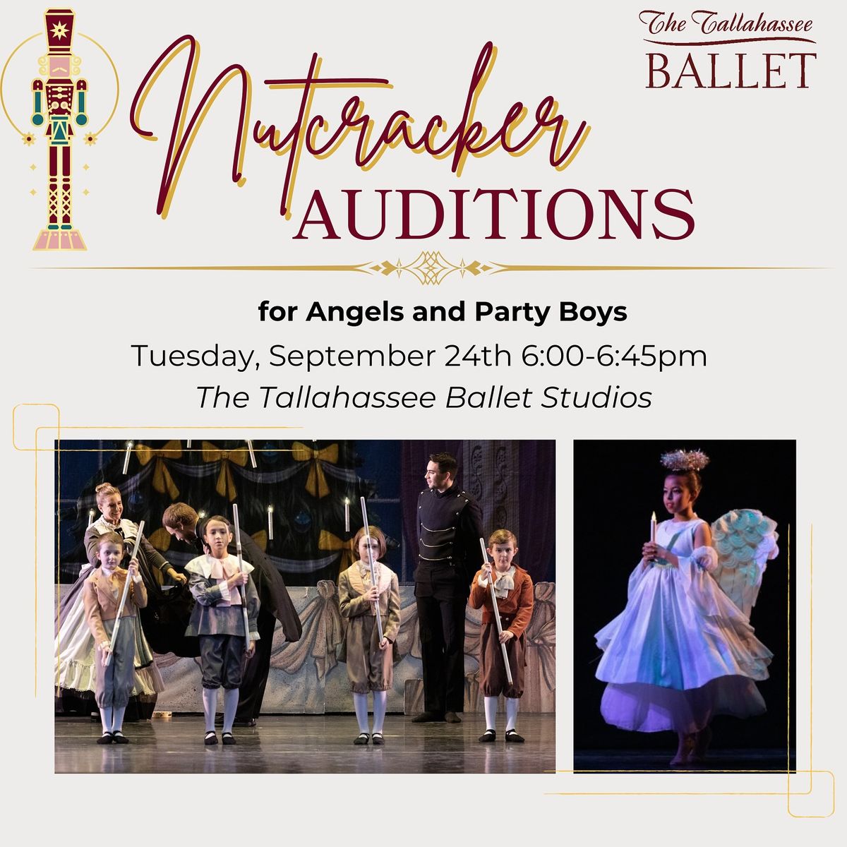 Tallahassee Ballet's Nutcracker Auditions