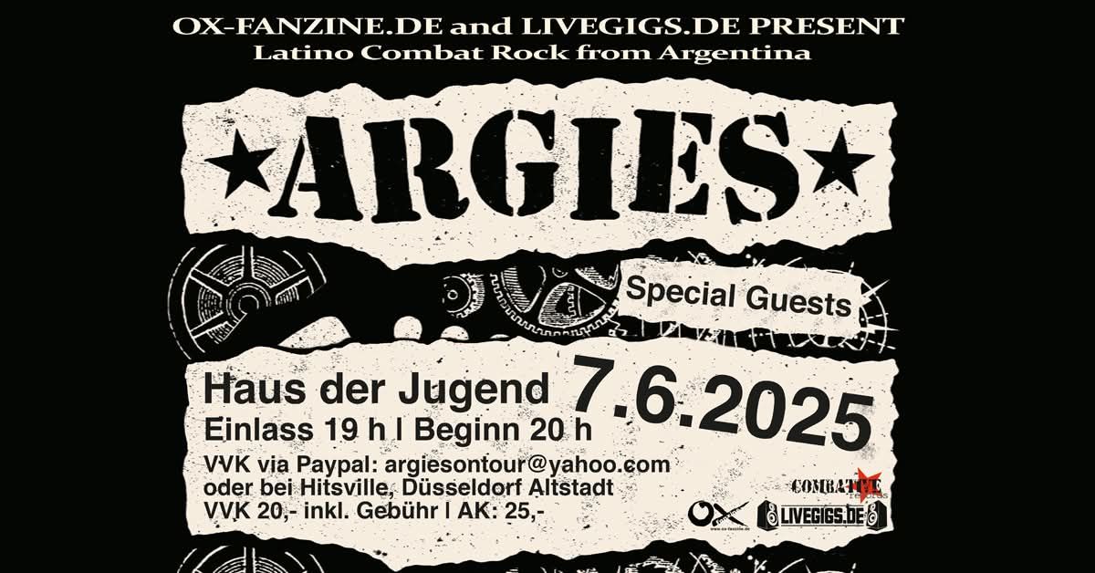 Argies LIVE & special guests \/ D\u00fcsseldorf 