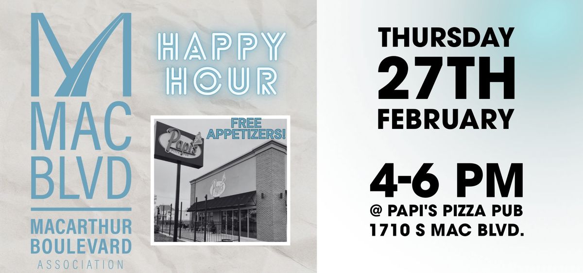 MacArthur Blvd. Assoc. Happy Hour!