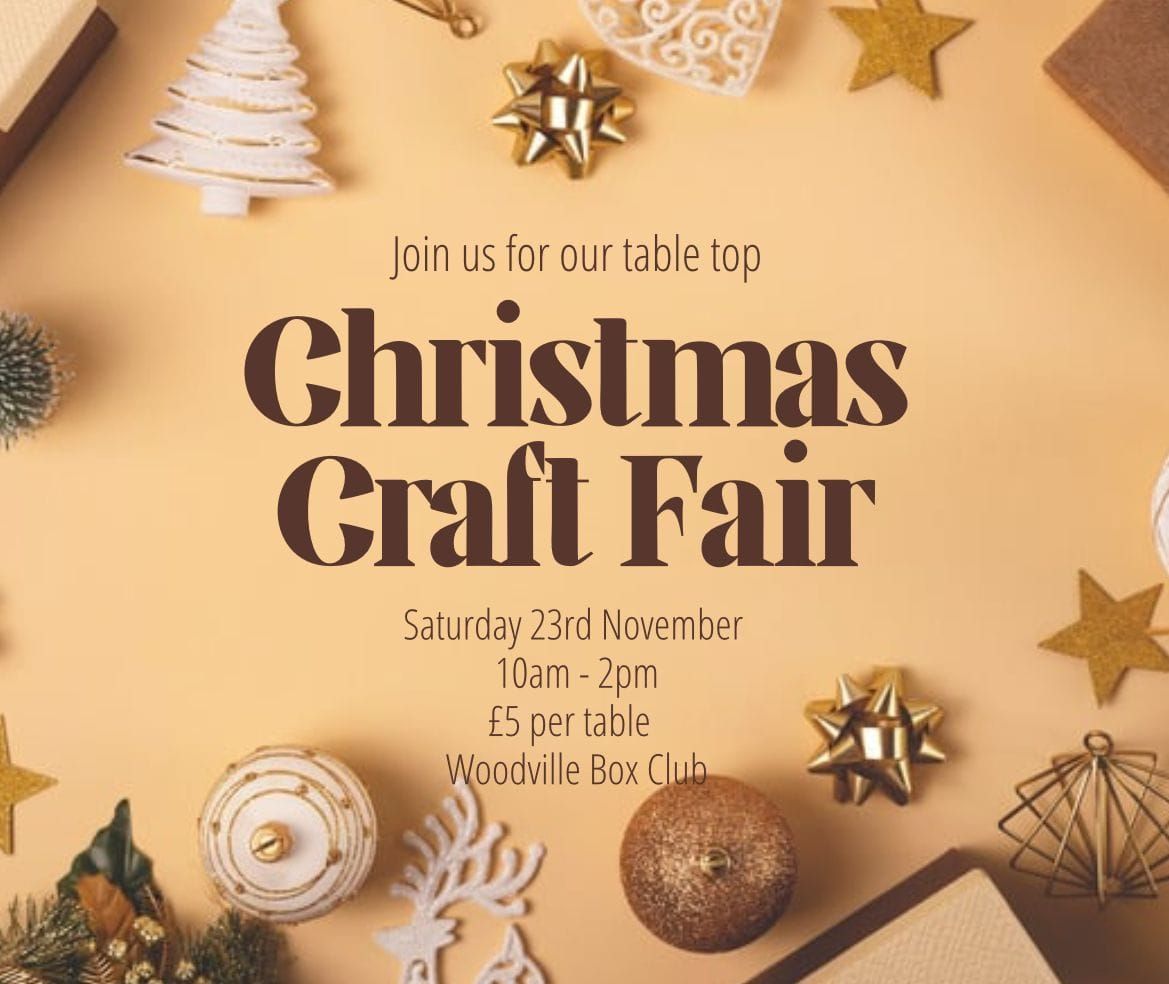 Table top Christmas craft fair 