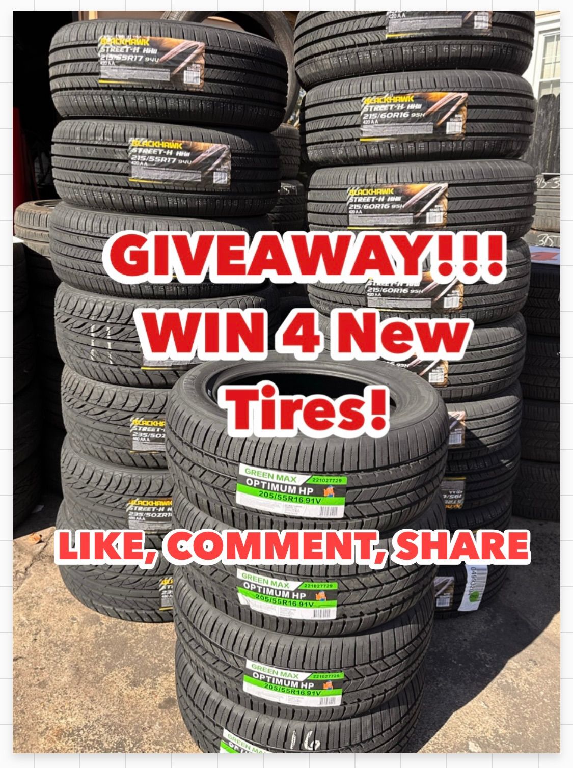 WIN 4 New Tire!!!