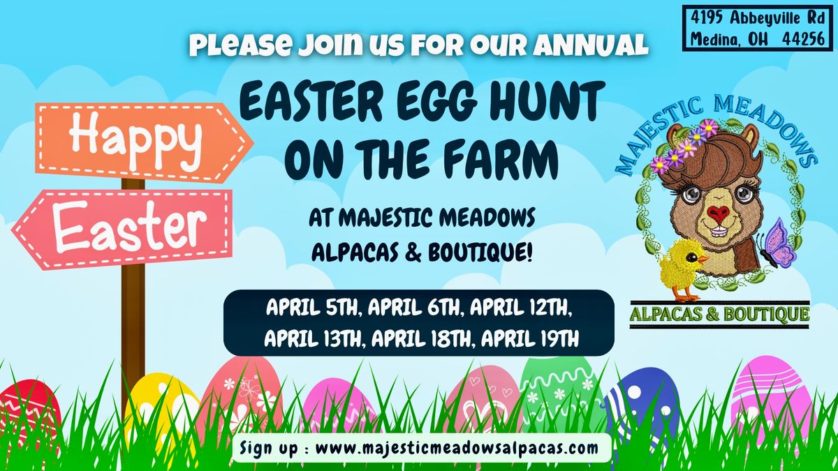 Easter Egg Hunt on the Farm