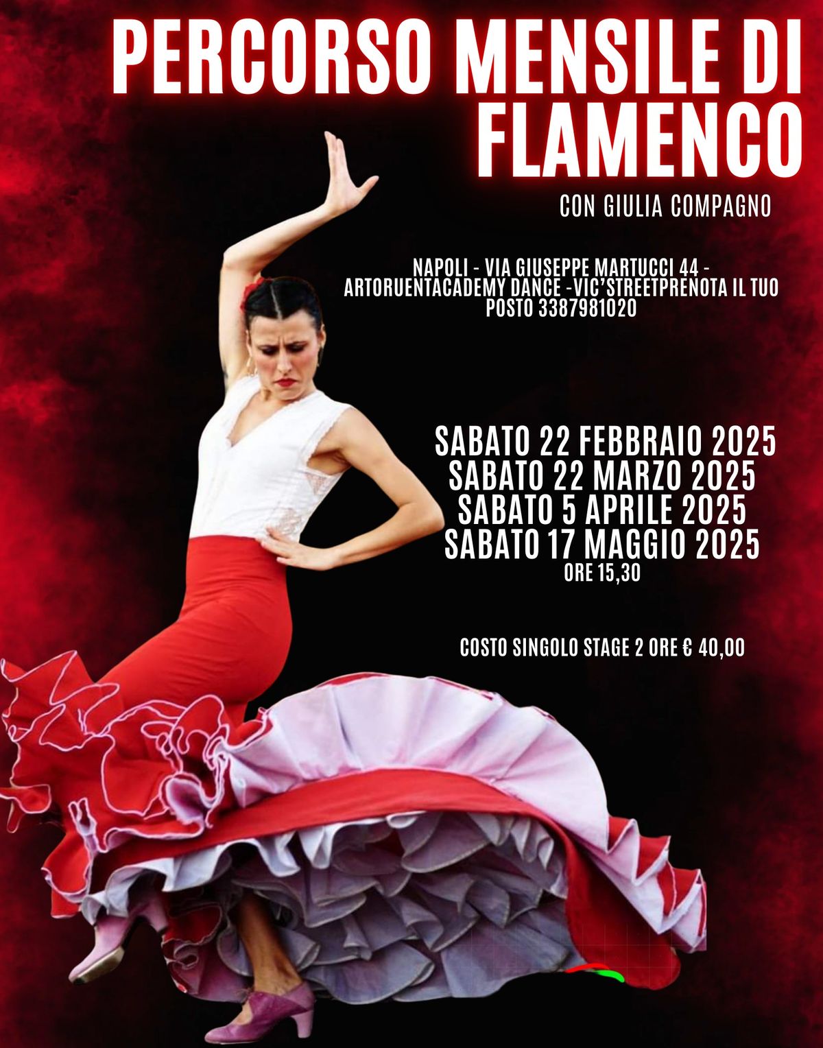 PERCORSO MENSILE DI FLAMENCO A NAPOLI