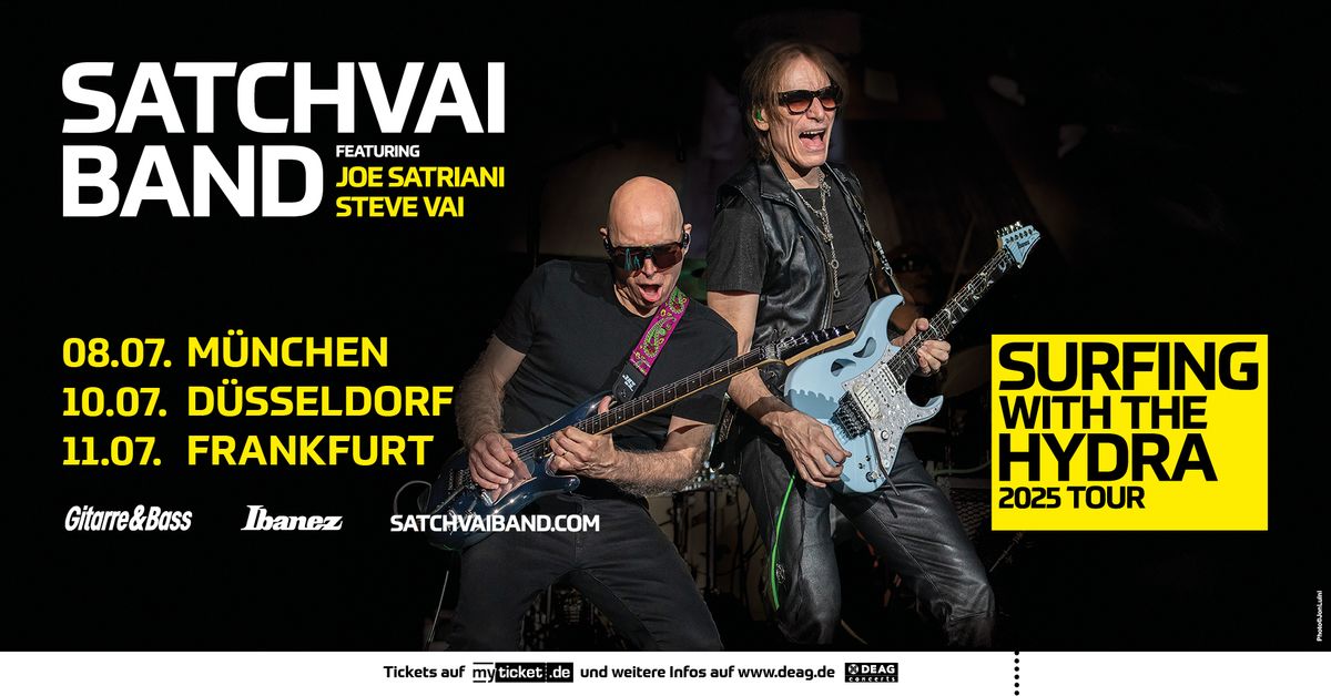 SATCHVAI BAND featuring Joe Satriani and Steve Vai - SURFING WITH THE HYDRA | M\u00fcnchen