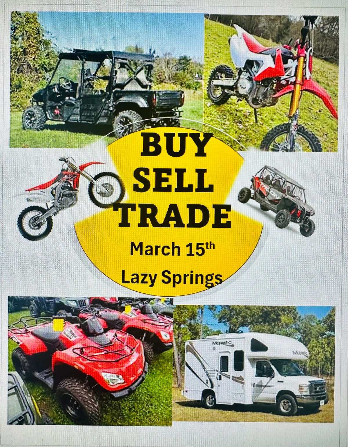 Buy-Sell-Trade Day at Lazy Springs