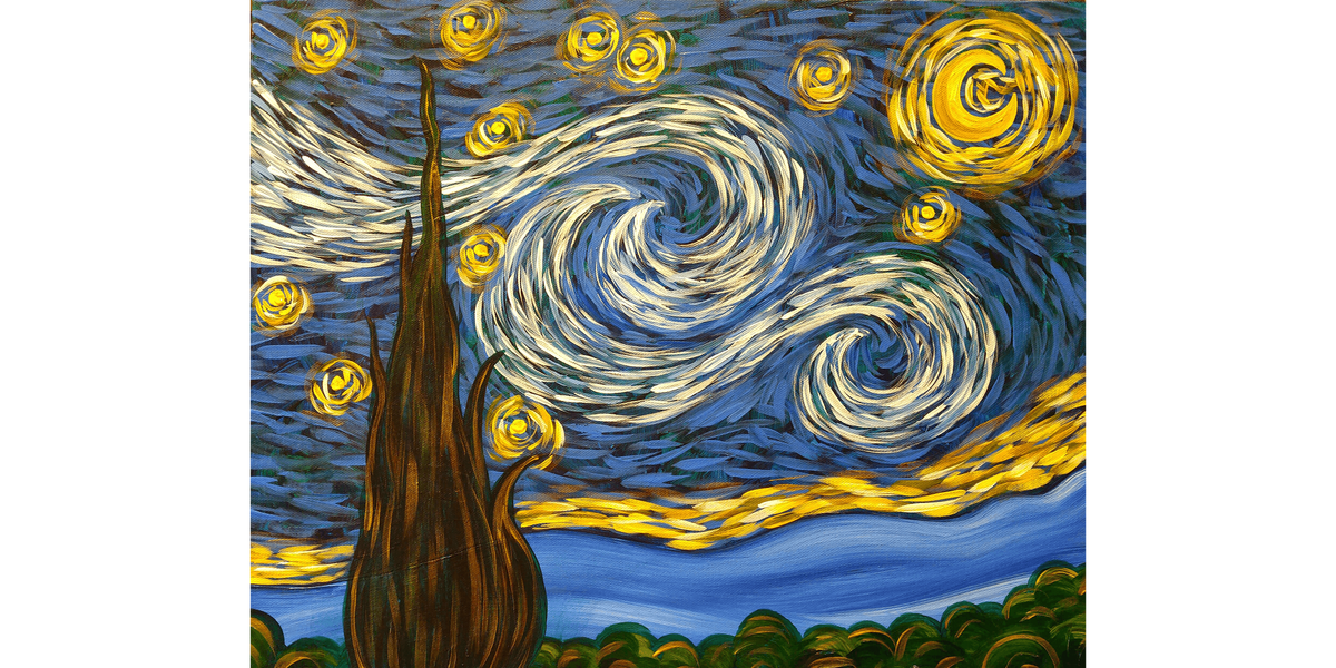 Simply A Starry Night - Paint and Sip in Boston | Classpop!\u2122