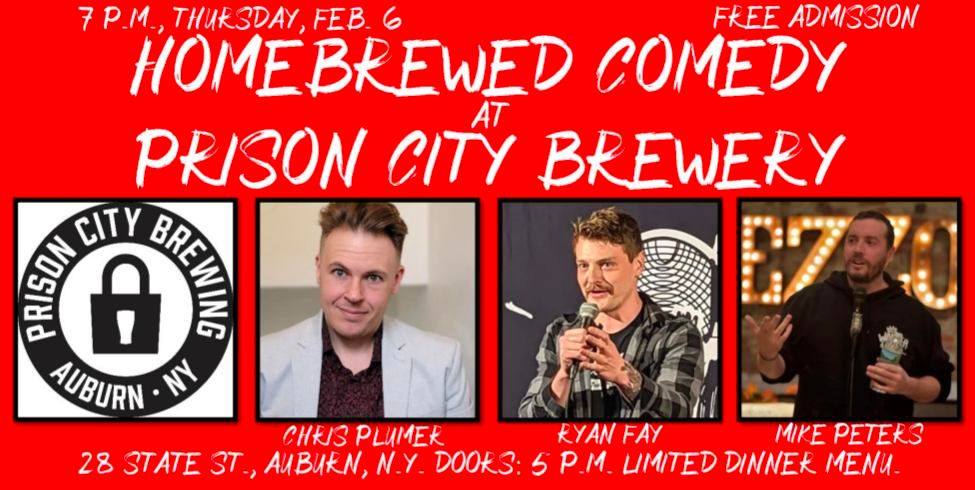 Homebrewed Comedy at Prison City Brewery