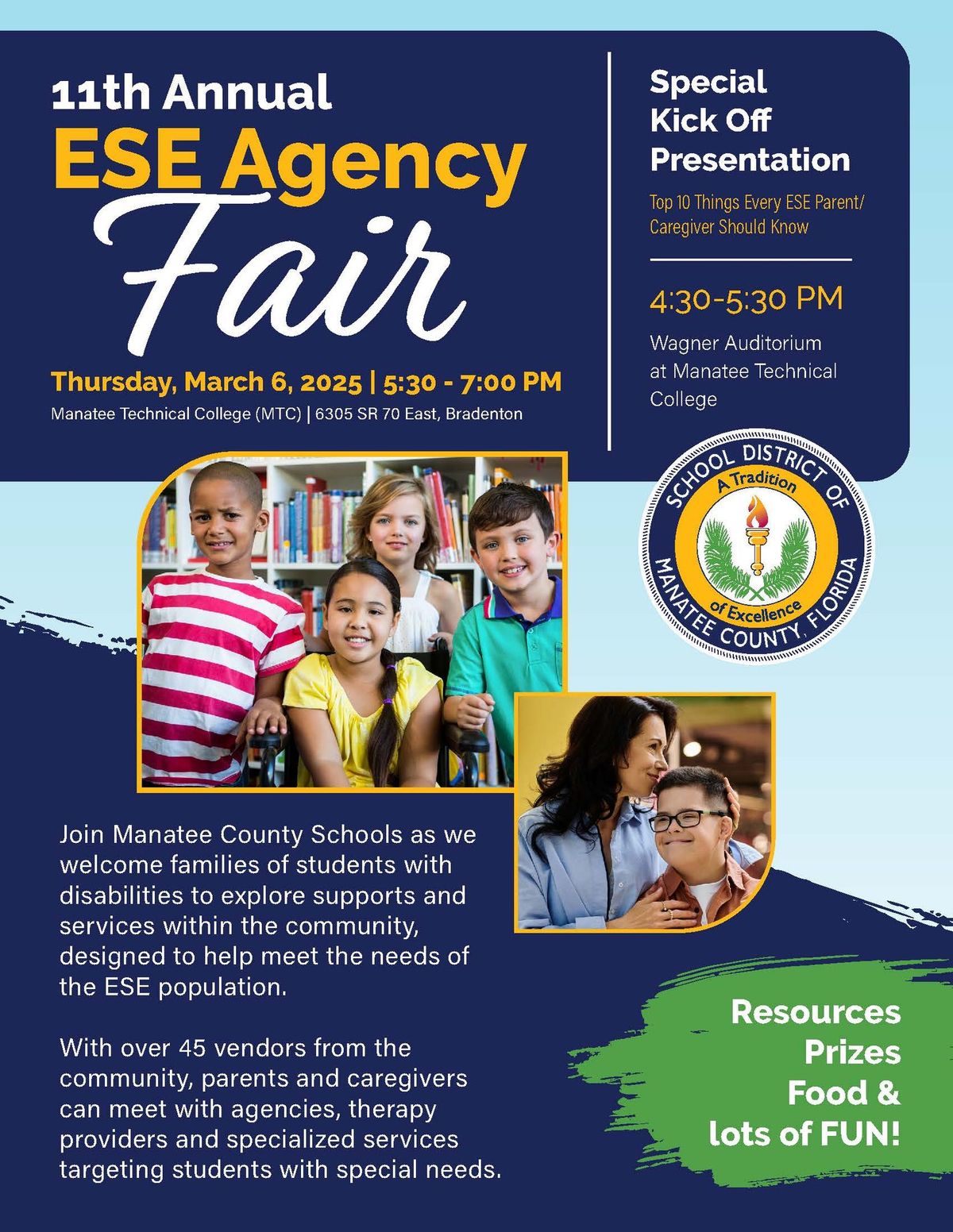 School District of Manatee County ESE Agency Fair