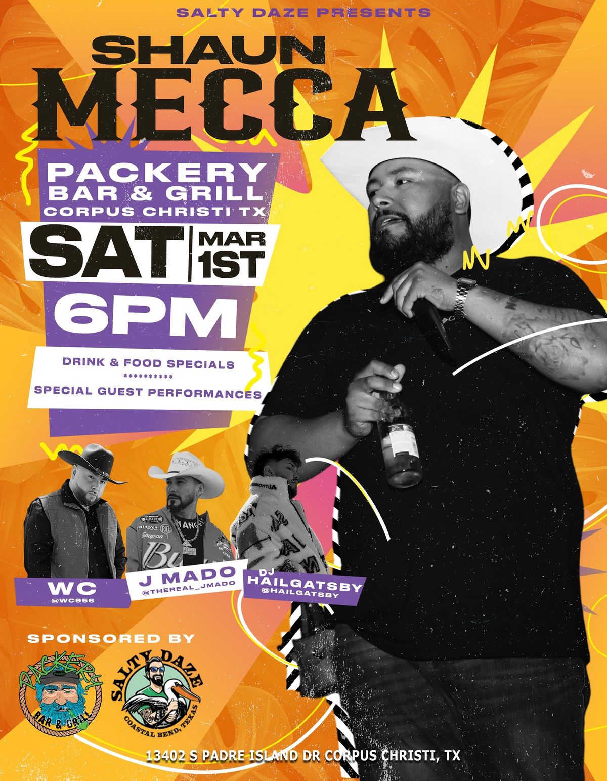 Shaun Mecca and Guests! The Official Barefoot Mardi Gras after party