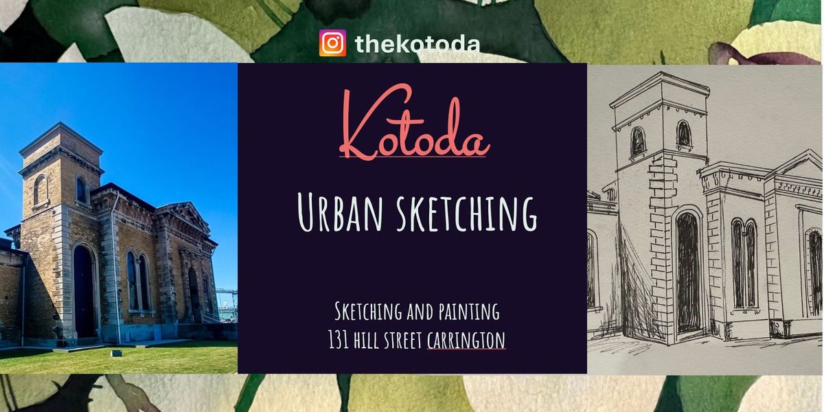 Urban Sketching with The Kotoda $70pp incl all materials