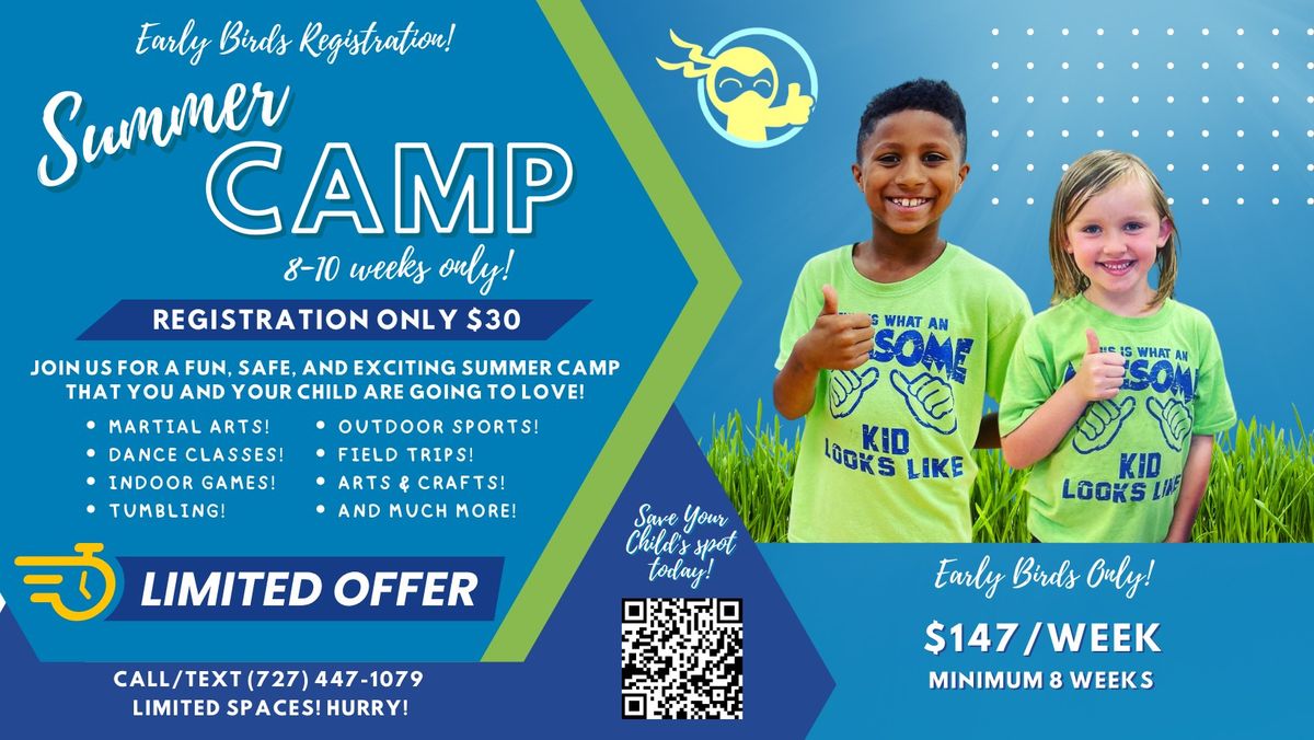 SUMMER CAMP SPECIAL ENDS 1\/31\/2024