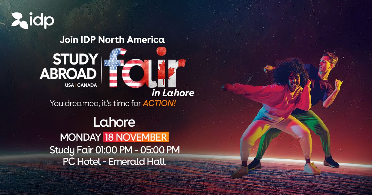 Join the IDP North America Fair in Lahore