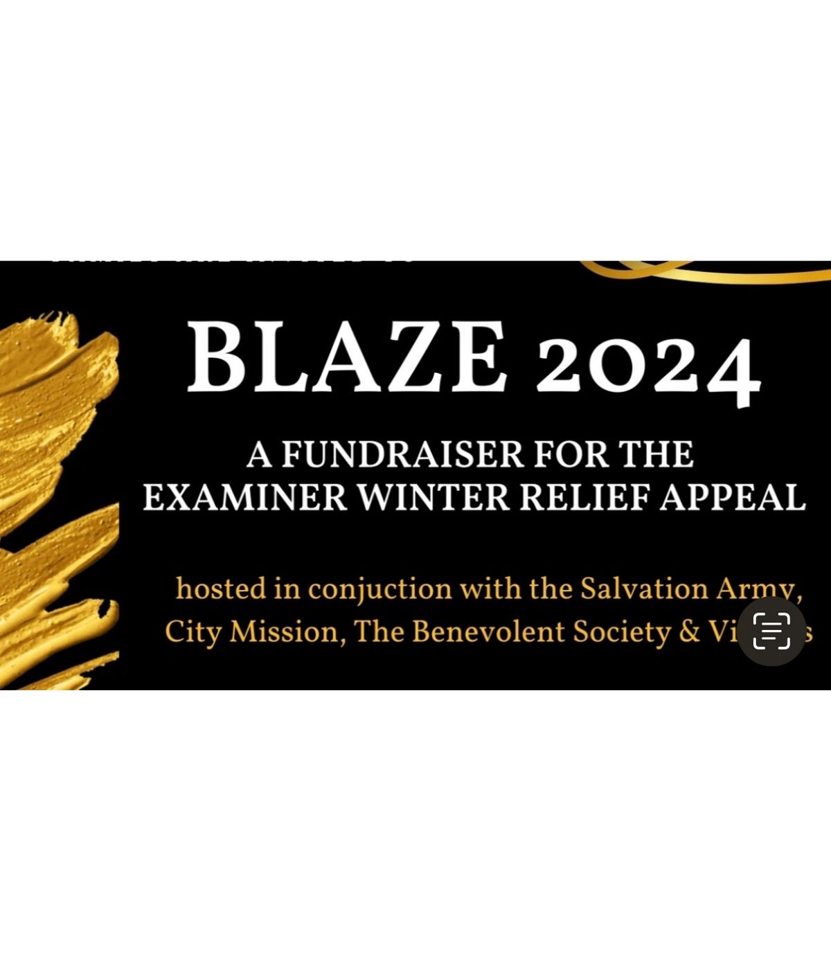 BLAZE A fundraiser for the Examiner Winter Relief Appeal