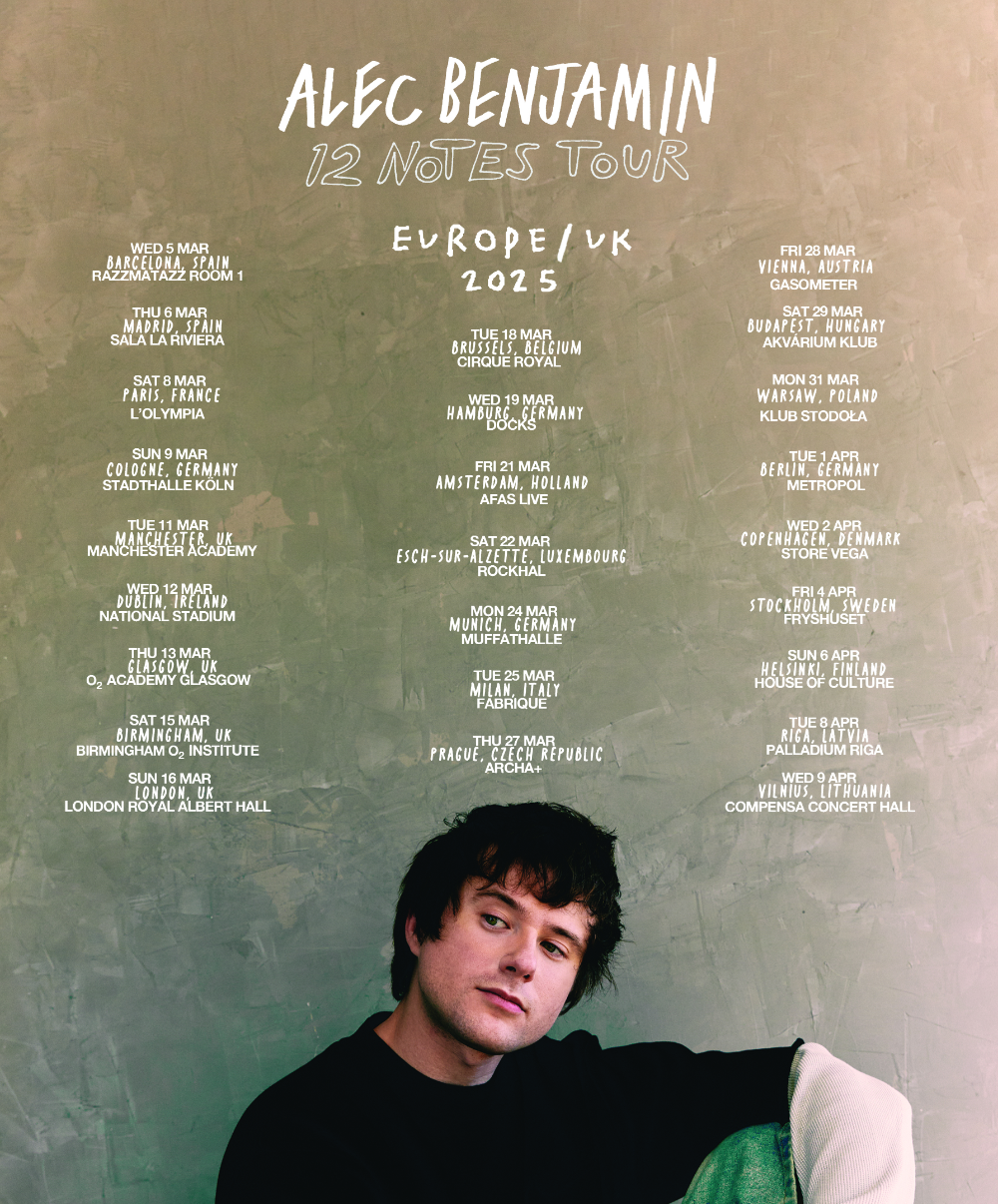 Alec Benjamin Amsterdam Tickets