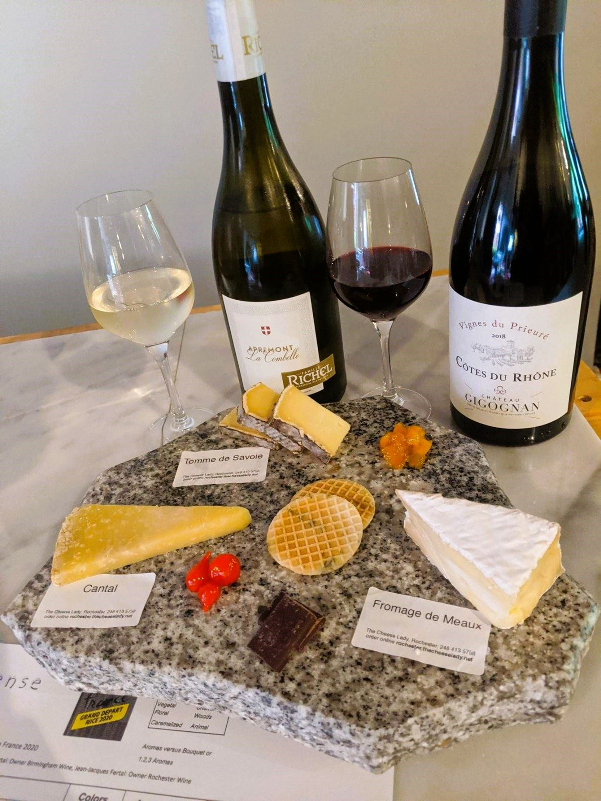 In-person Cheese and Wine tasting !