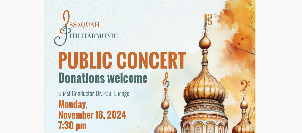 Issaquah Philharmonic Orchestra Free Fall Concert