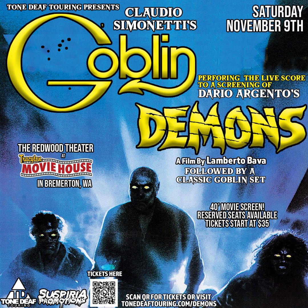 Claudio Simonetti's GOBLIN performing DEMONS in the Redwood Theater at Tracyton Movie House