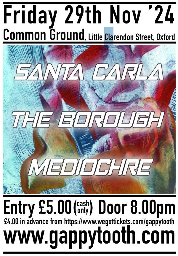 Santa Carla + The Borough + Antonia