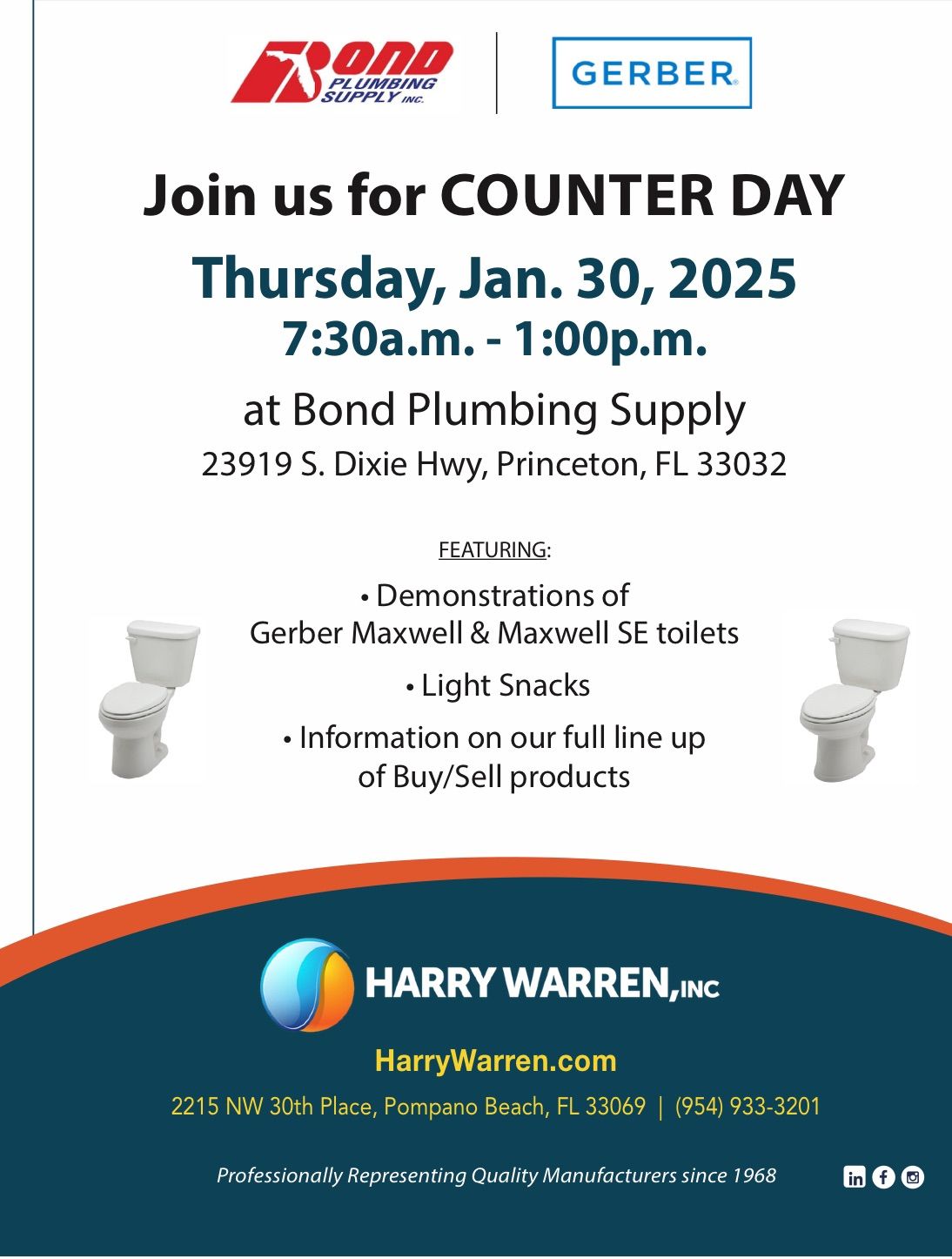 Gerber Sales Event for Plumbers