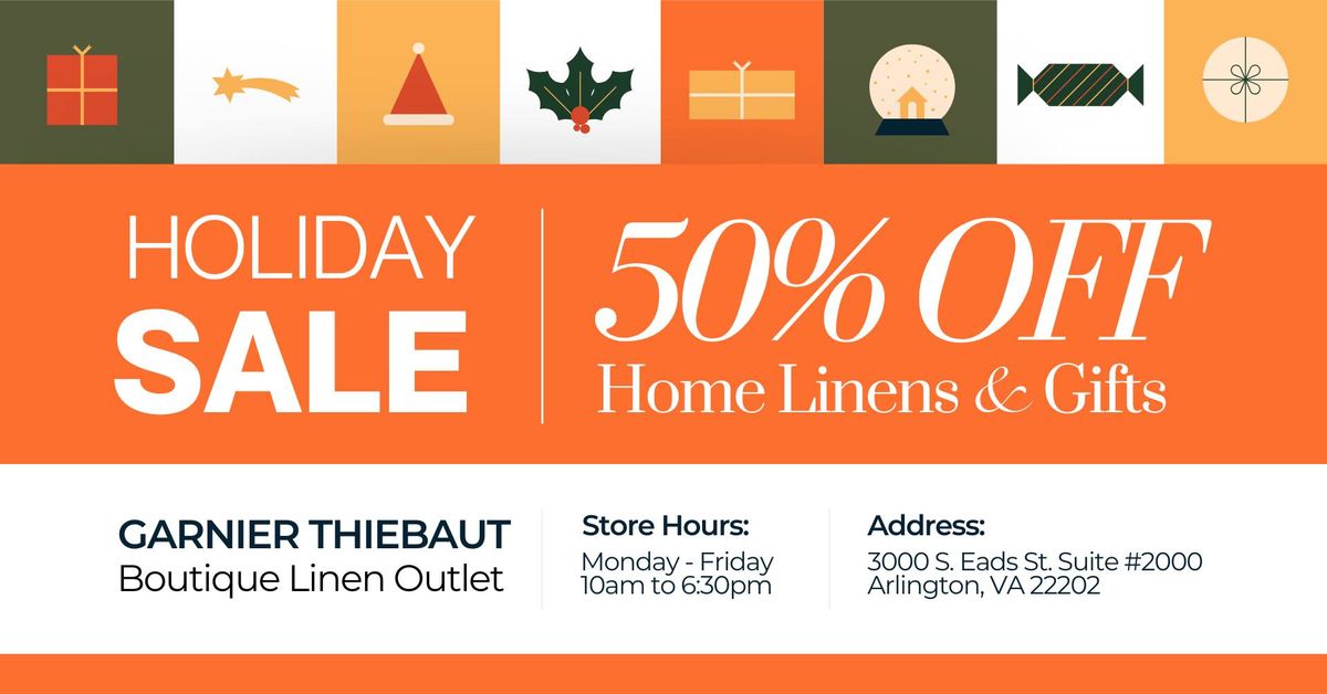 Holiday Sale - Arlington Boutique Linen Outlet 