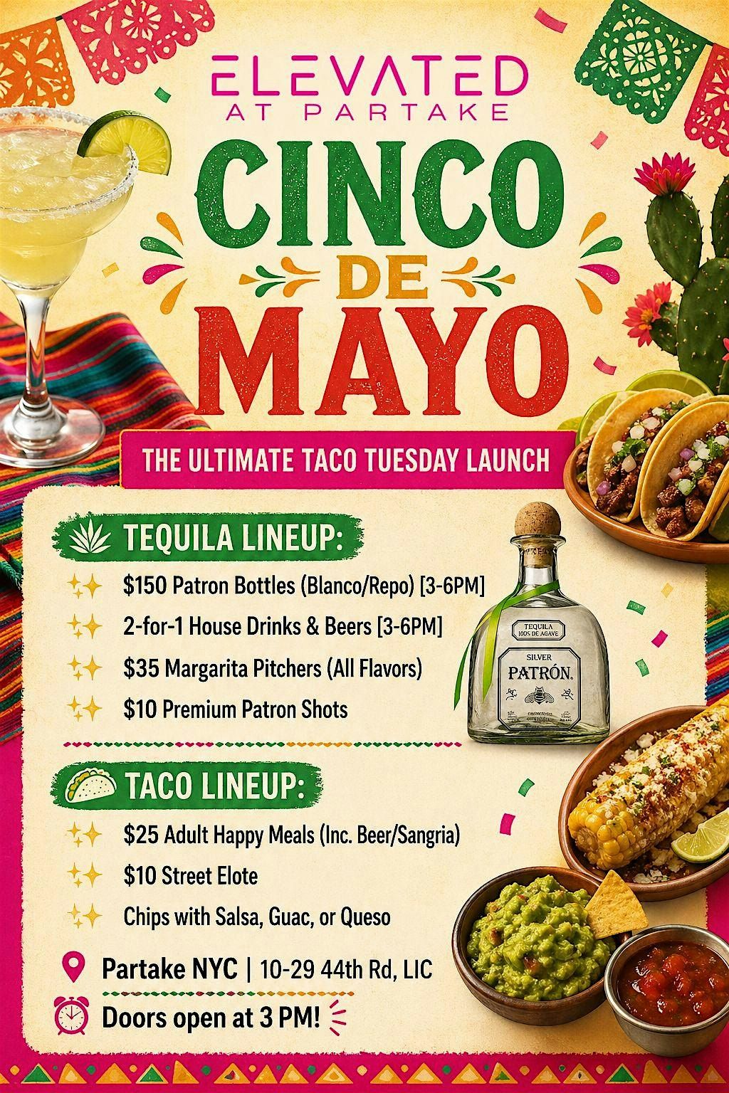 Cinco De Mayo @ Partake NYC, Partake NYC, Queens, 5 May 2026