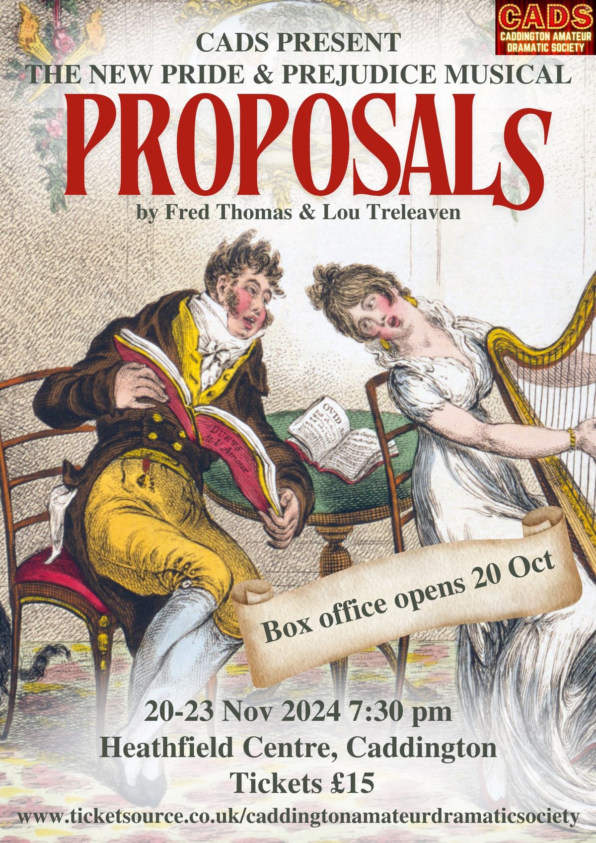 Proposals - the new Pride & Prejudice Musical