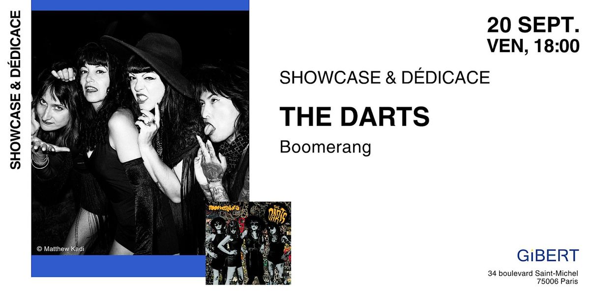 GIBERT Showcase et d\u00e9dicace : The Darts