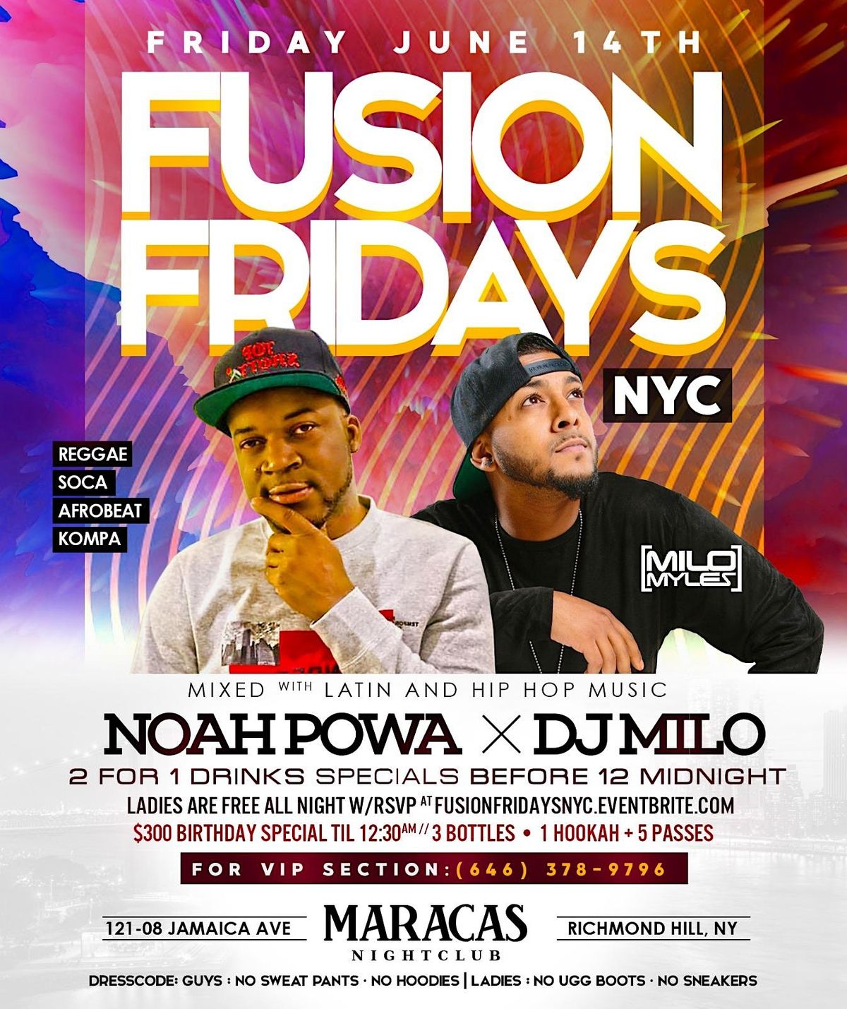 Fusion Fridays NYC Reggae Soca Kompa