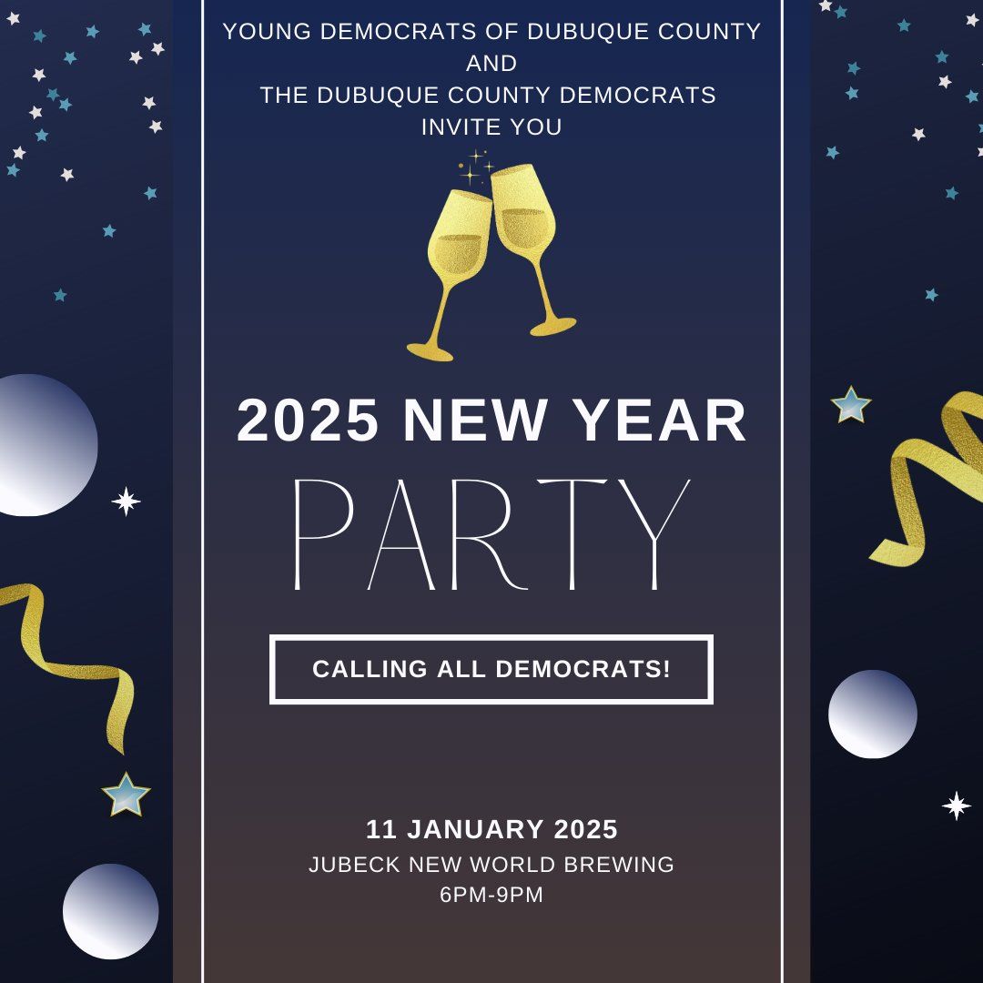 Young Democrats of Dubuque County and Dubuque Country Democrats 2025 New Year Party