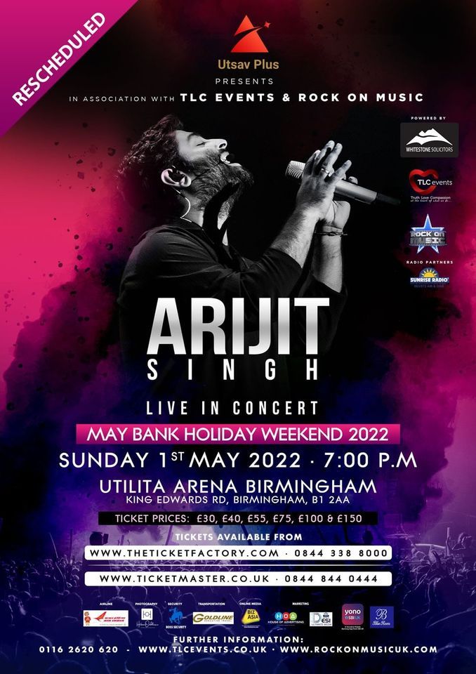 Arijit Singh Live in Birmingham 2022