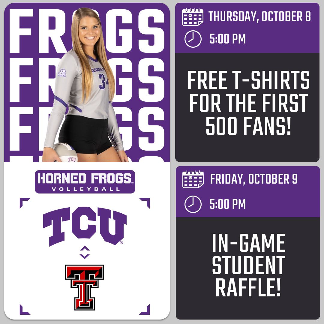 TCU Lady Horned Frogs Volleyball vs. Texas Tech Red Raiders