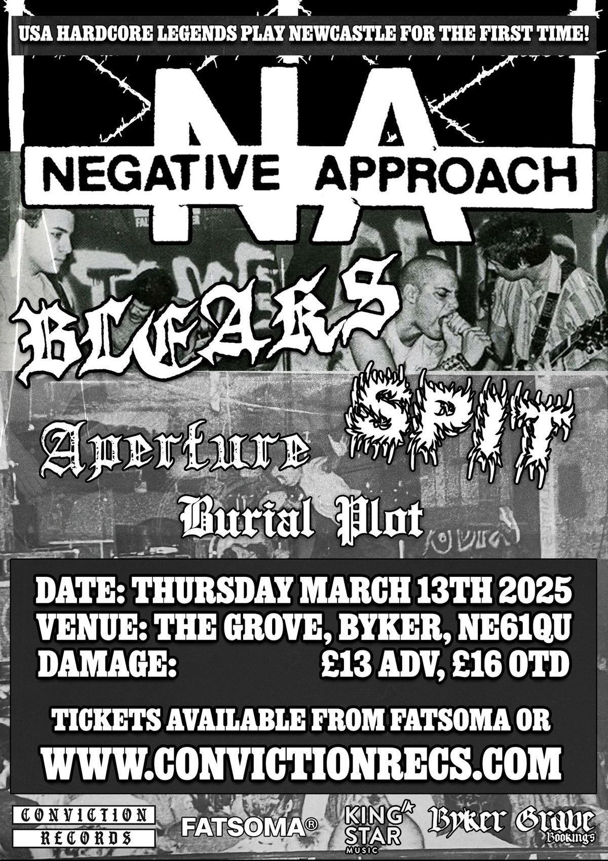 NEGATIVE APPROACH \/ BLEAKS + More @ The Grove 13.03.25