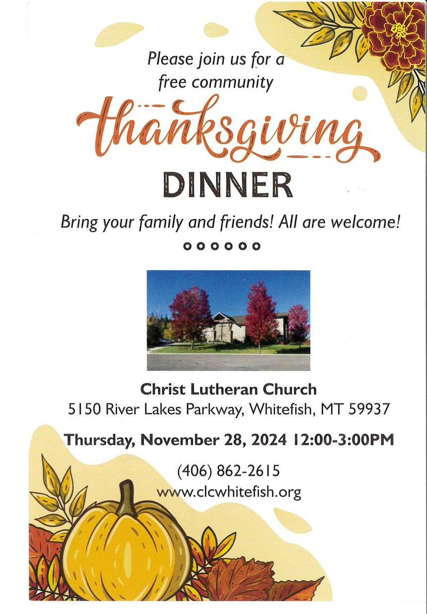 Free community Thanksgiving Dinner