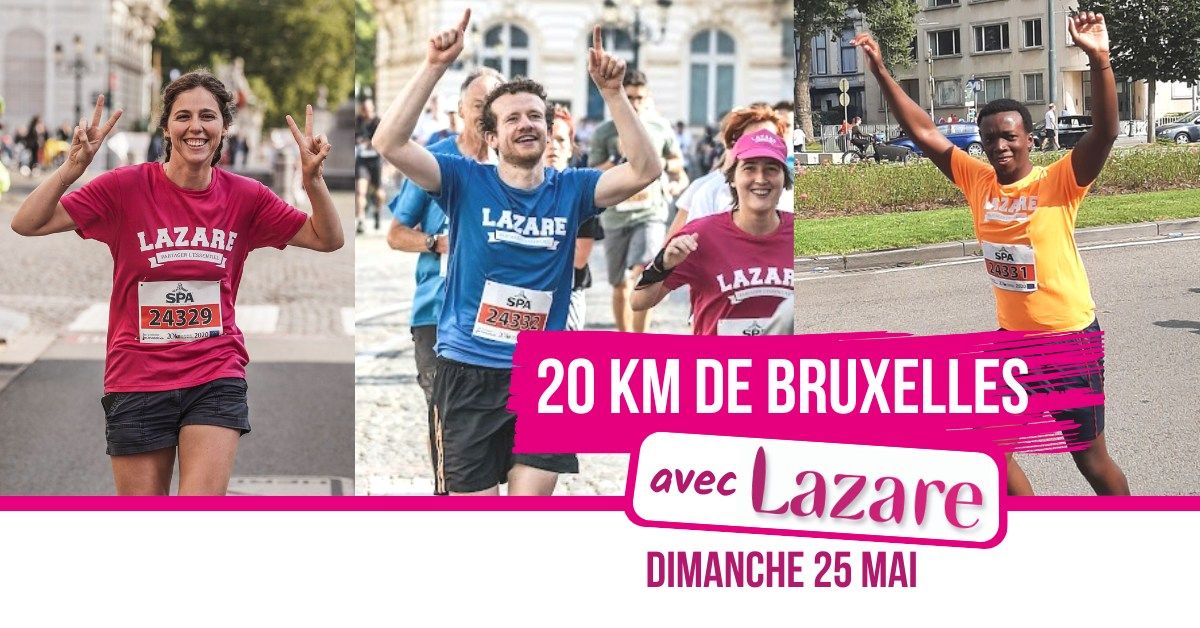 20 km de Bruxelles - Viens courir avec Lazare !