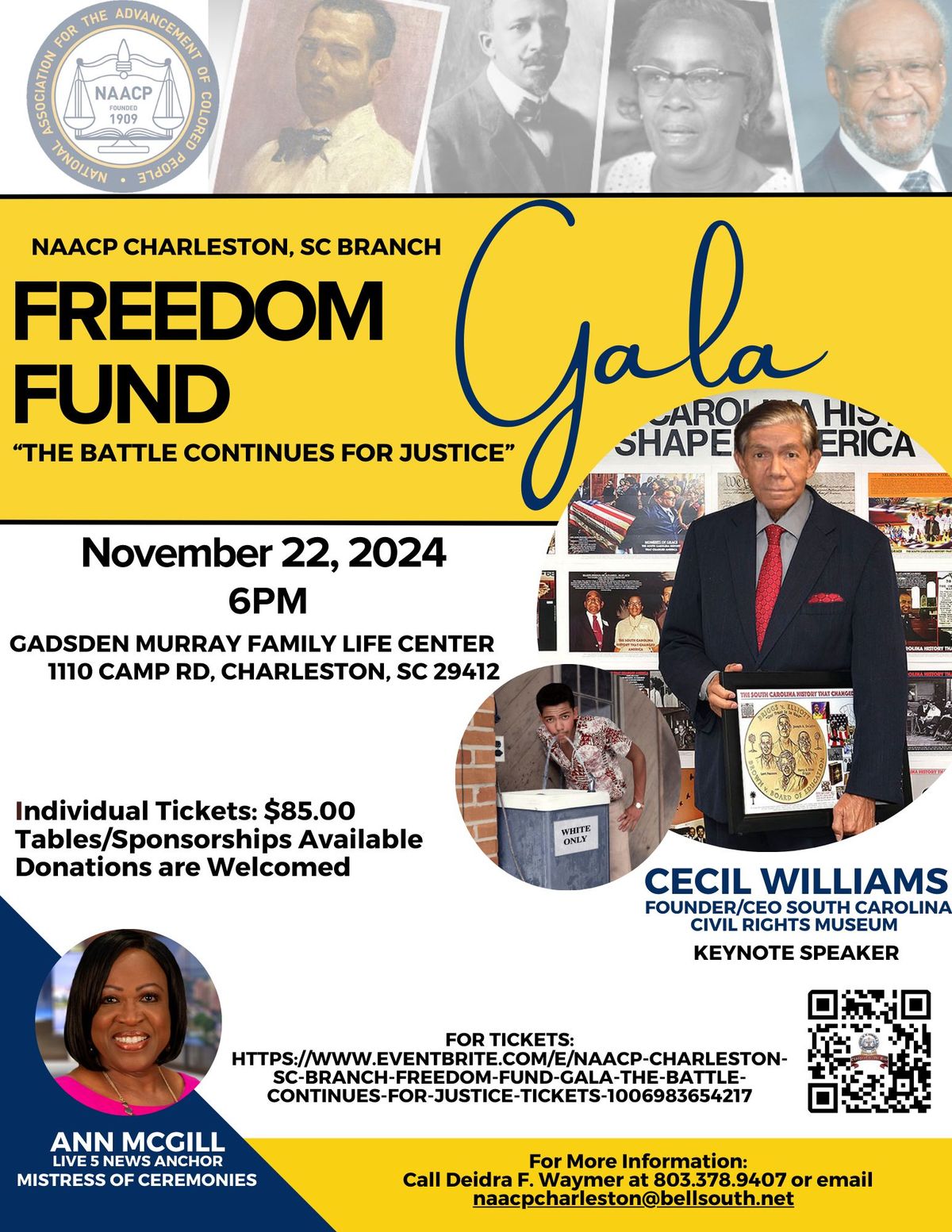 The Charleston SC NAACP - 2024 Annual Gala: The Battle Continues for Justice